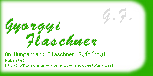 gyorgyi flaschner business card